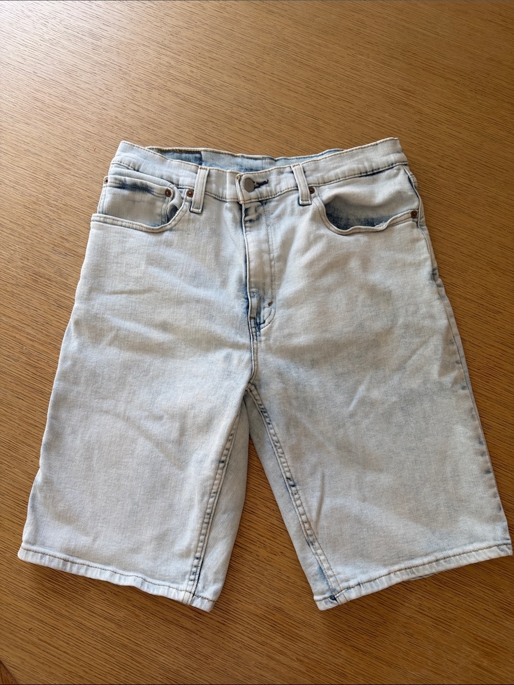 Levi's Women's Pale Blue Denim Shorts